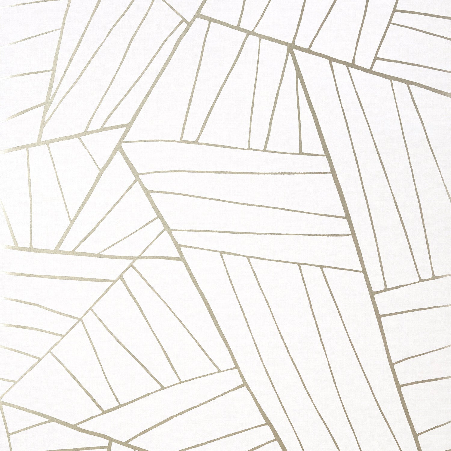 Jordan wallpaper in metallic pewter on white color - pattern number T10440 - by Thibaut in the Modern Resource Volume 2 collection
