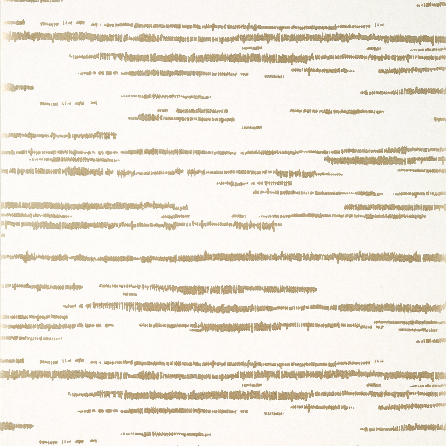 Echo wallpaper in metallic gold on white color - pattern number T10454 - by Thibaut in the Modern Resource Volume 2 collection