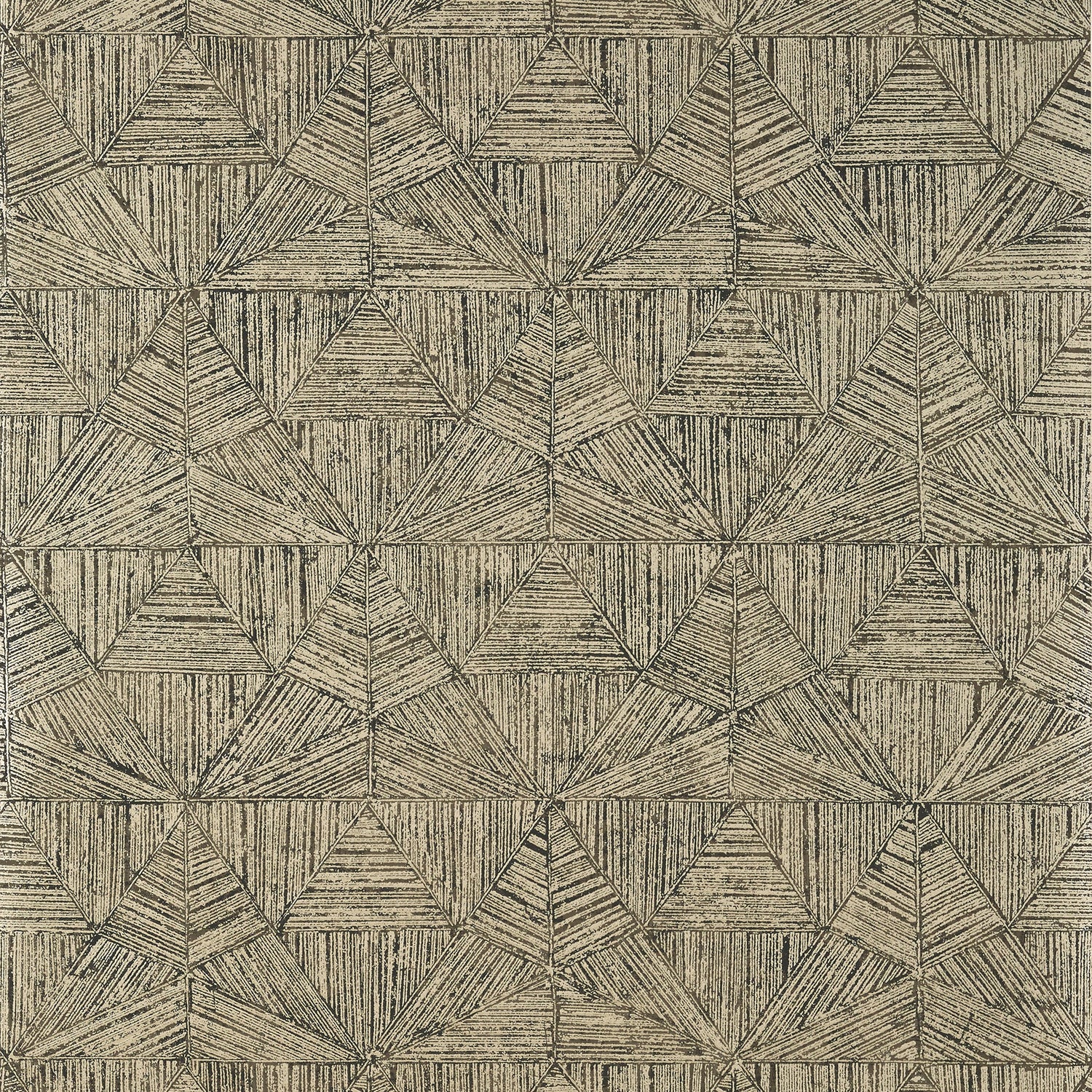 Crystalla wallpaper in metallic pewter on black color - pattern number T10463 - by Thibaut in the Modern Resource Volume 2 collection