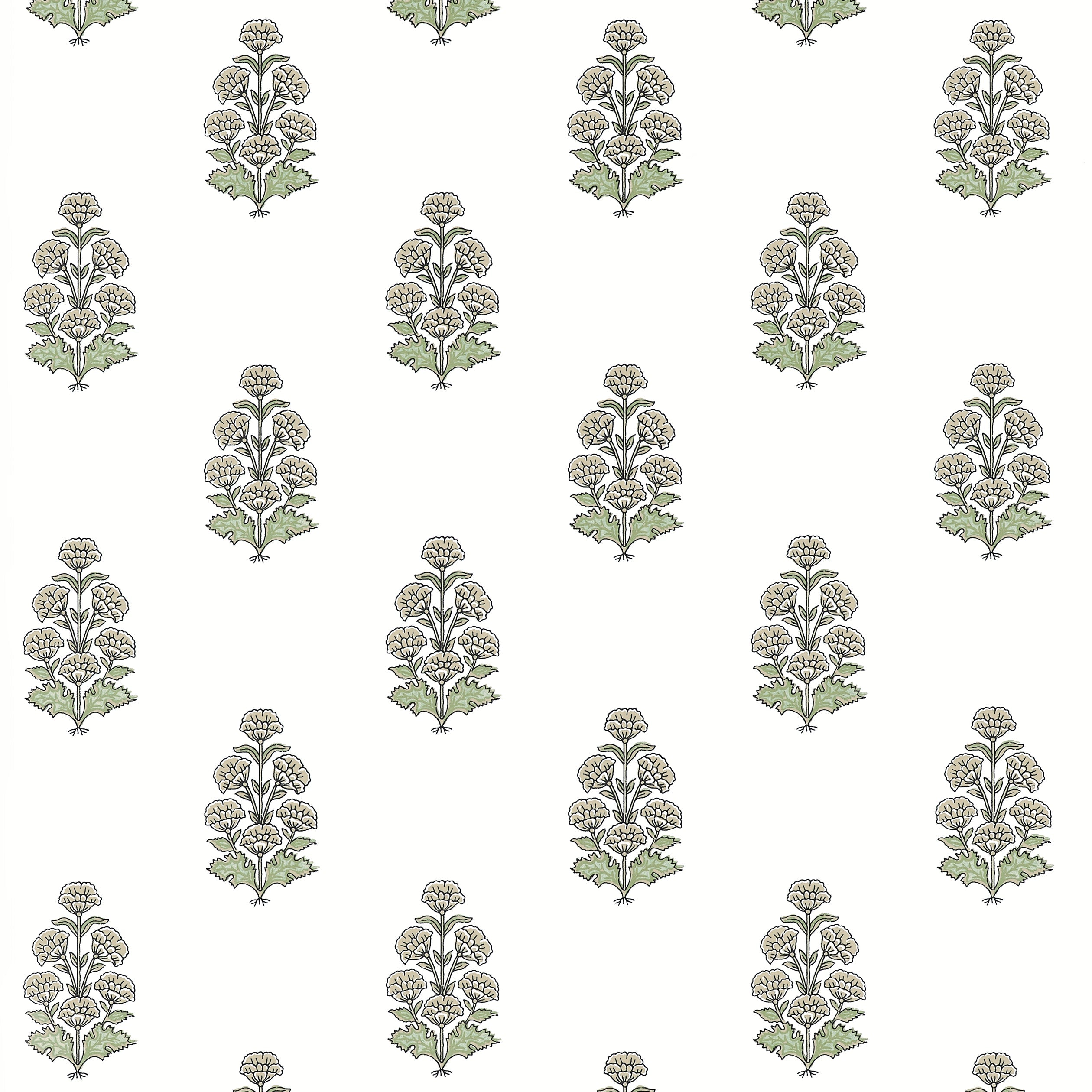 Audrey wallpaper in beige color - pattern number T10522 - by Thibaut in the Boxwood collection