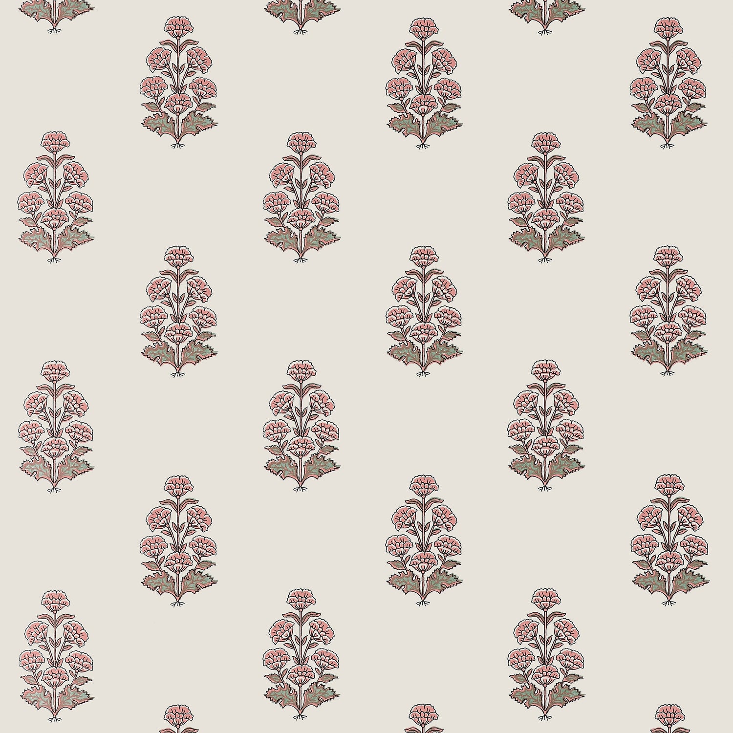 Audrey wallpaper in blush color - pattern number T10523 - by Thibaut in the Boxwood collection
