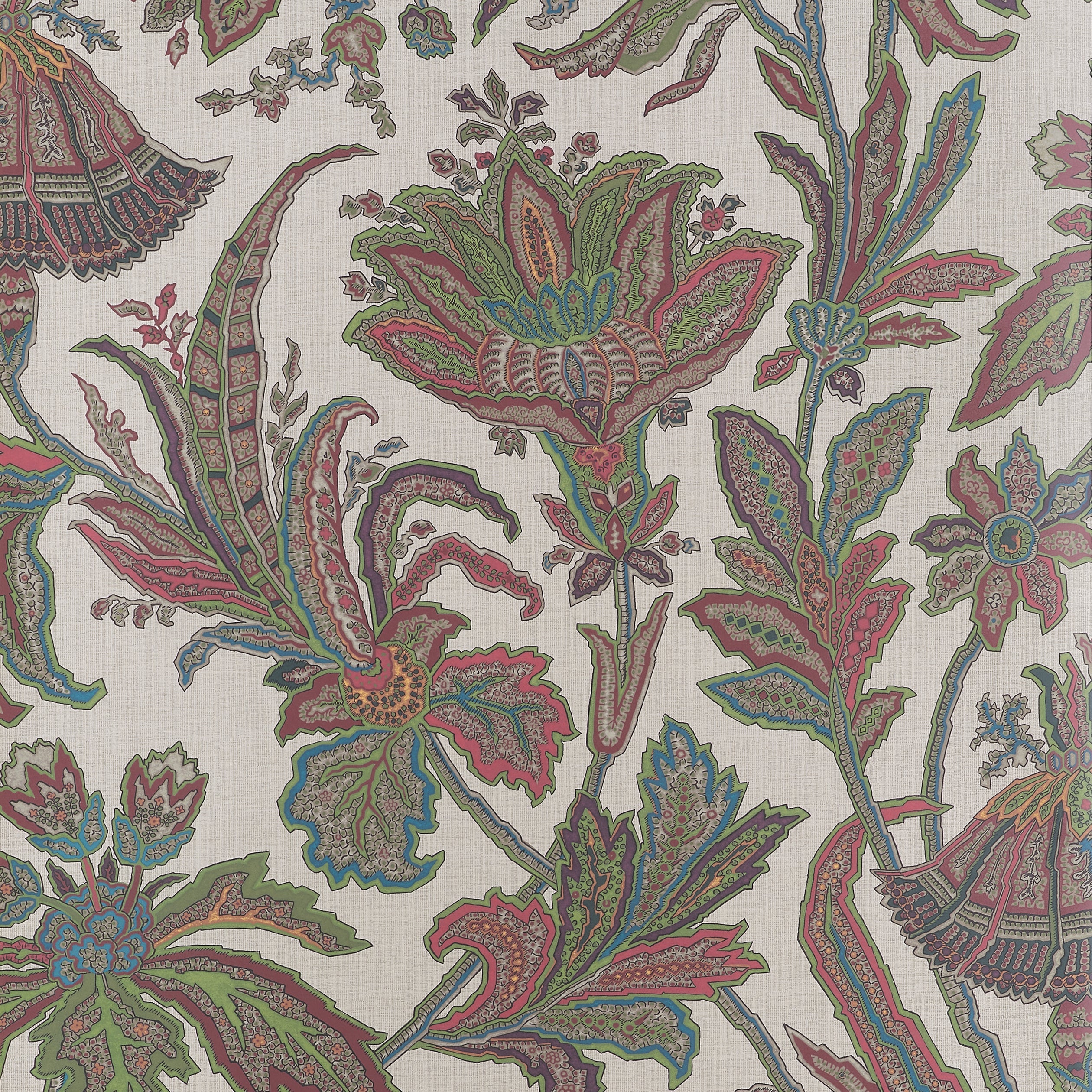 Breckenridge wallpaper in jewels color - pattern number T10545 - by Thibaut in the Boxwood collection
