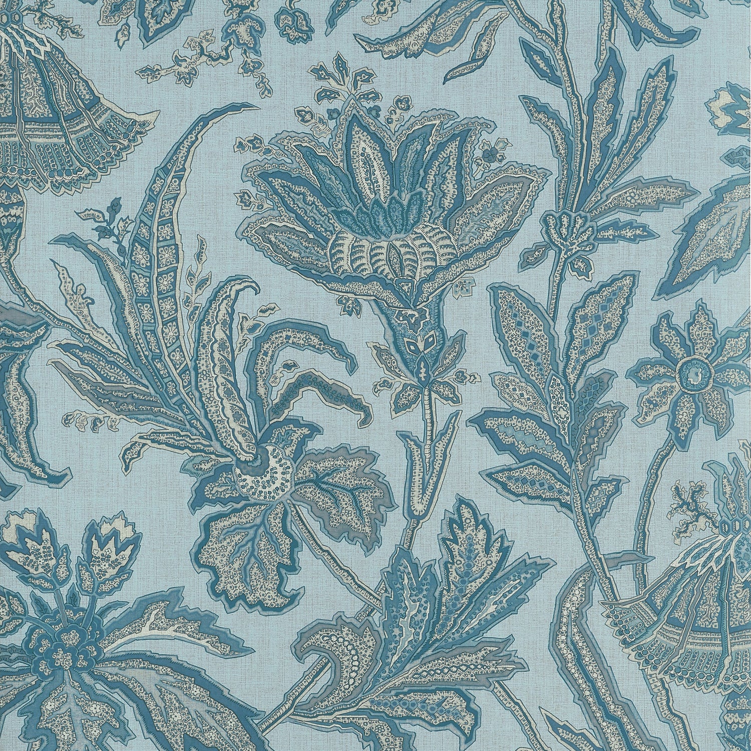Breckenridge wallpaper in spa blue color - pattern number T10548 - by Thibaut in the Boxwood collection