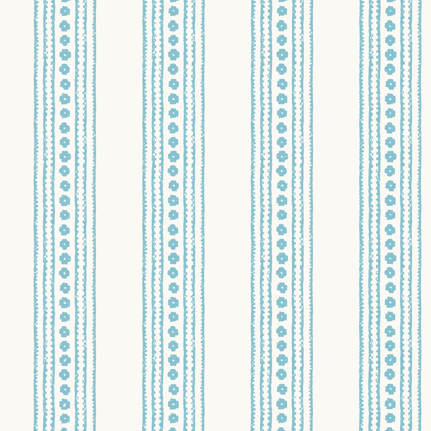 New Haven Stripe fabric in turquoise color - pattern number T10609 - by Thibaut in the Ceylon collection