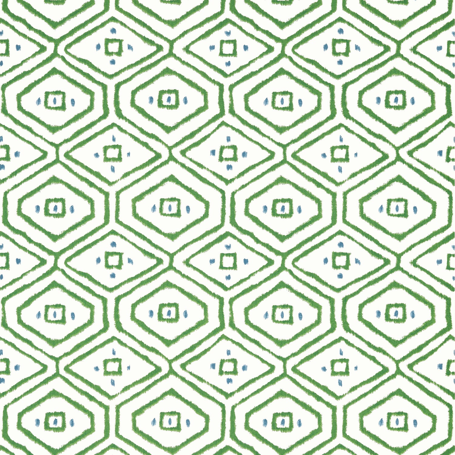 Pass A Grille fabric in green color - pattern number T10616 - by Thibaut in the Ceylon collection