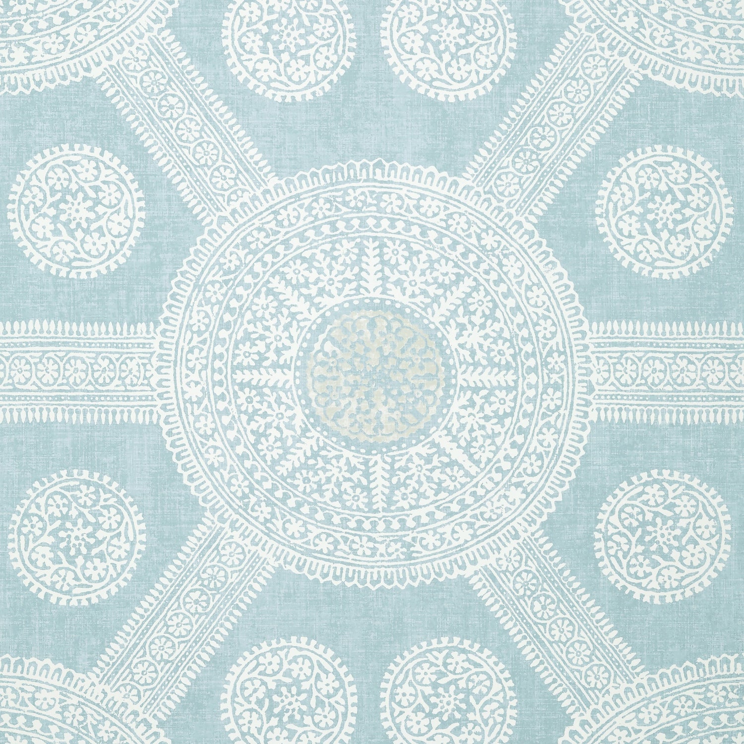 Stonington fabric in spa blue color - pattern number T10638 - by Thibaut in the Ceylon collection