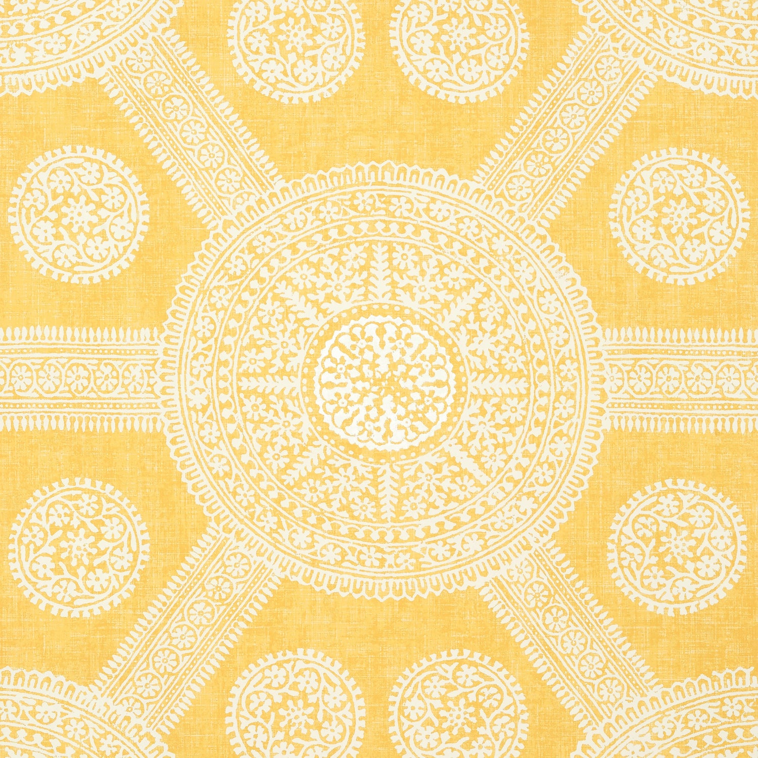 Stonington fabric in yellow color - pattern number T10639 - by Thibaut in the Ceylon collection