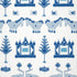 Kingdom Parade wallpaper in blue and white color - pattern number T10641 - by Thibaut in the Ceylon collection