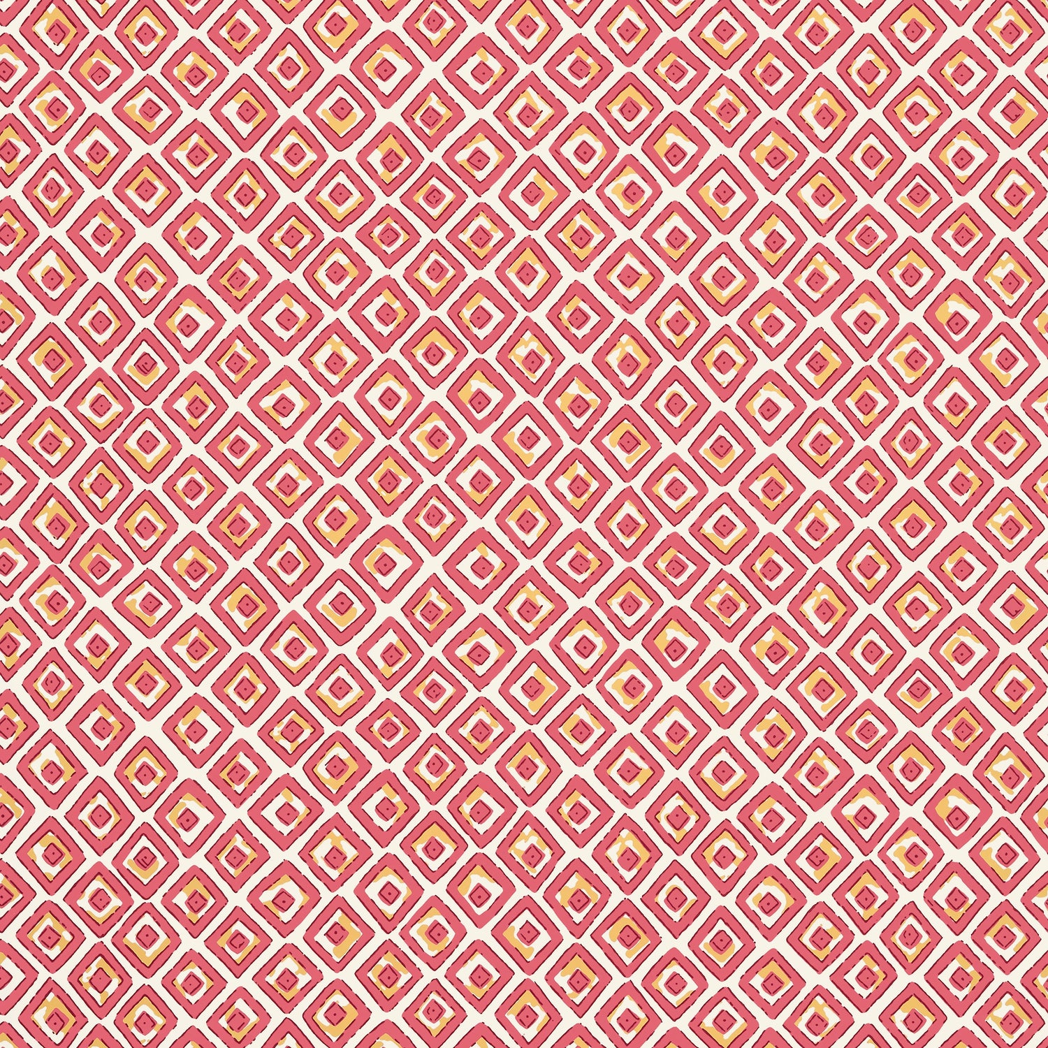 Indian Diamond wallpaper in pink color - pattern number T10663 - by Thibaut in the Ceylon collection