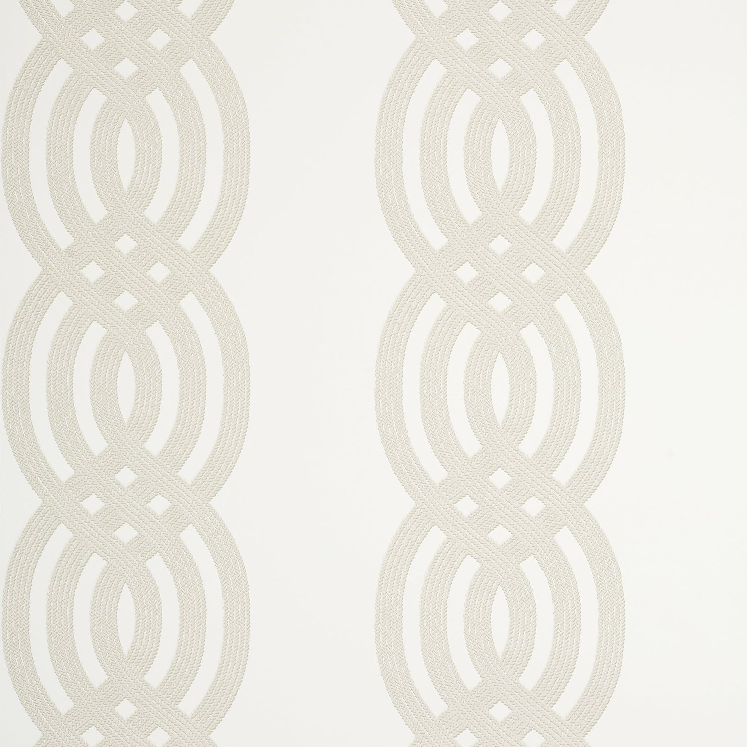 Braid fabric in cream color - pattern number T10804 - by Thibaut in the Heritage by Thibaut collection