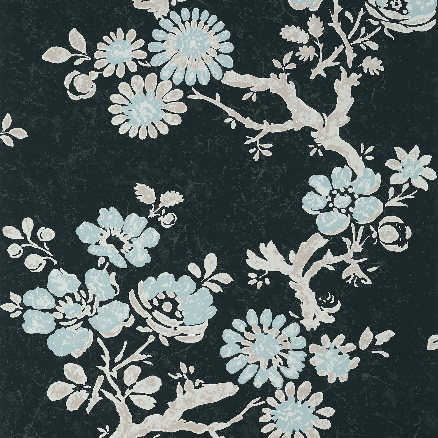 Claudette fabric in charcoal color - pattern number T10814 - by Thibaut in the Heritage by Thibaut collection