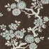 Claudette fabric in brown color - pattern number T10817 - by Thibaut in the Heritage by Thibaut collection