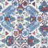 Persian Carpet fabric in blue and white color - pattern number T10824 - by Thibaut in the Heritage by Thibaut collection