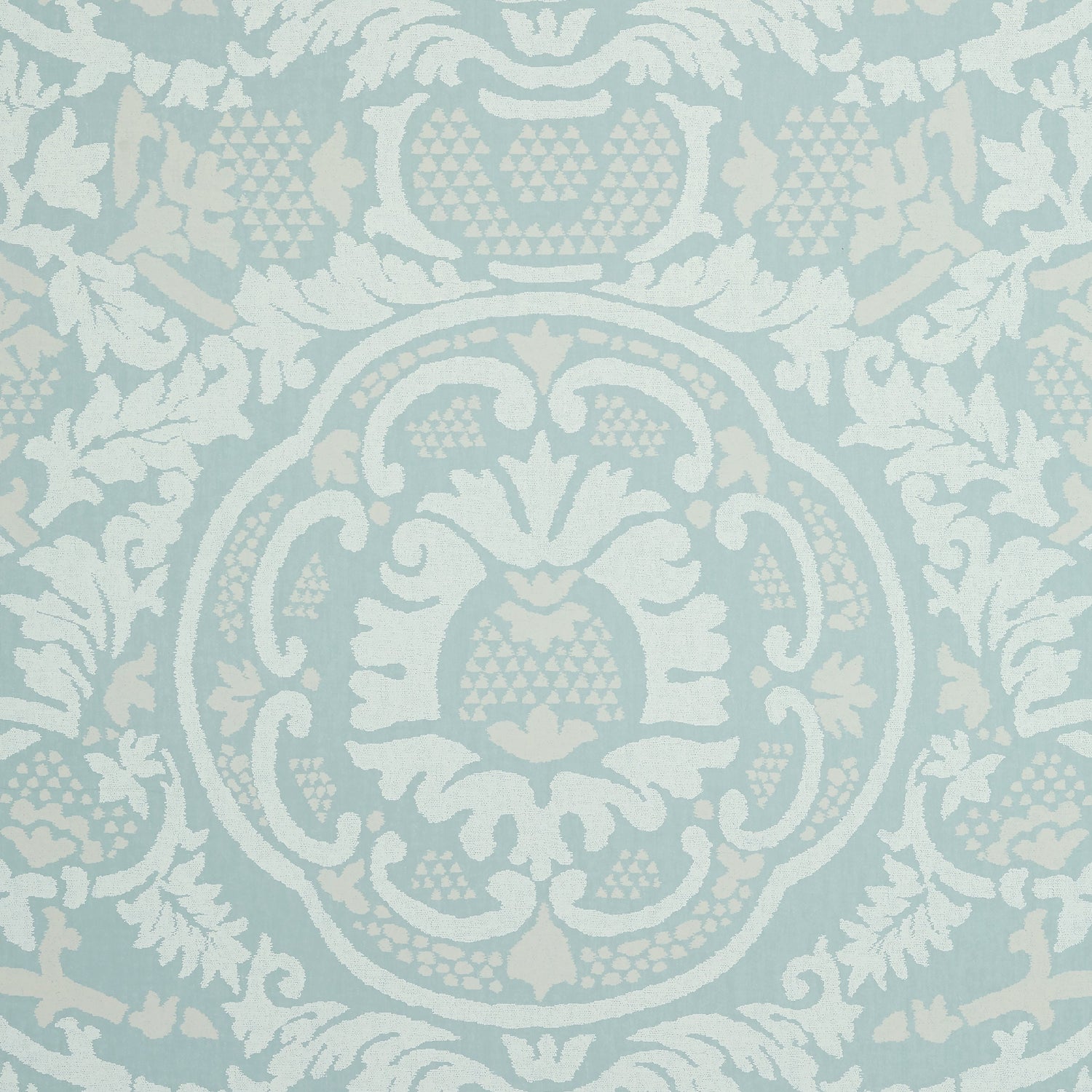 Earl Damask fabric in robins egg color - pattern number T10839 - by Thibaut in the Heritage by Thibaut collection