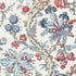 Chatelain wallpaper in blue and red color - pattern number T10845 - by Thibaut in the Heritage by Thibaut collection