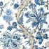 Chatelain wallpaper in blue and white color - pattern number T10846 - by Thibaut in the Heritage by Thibaut collection