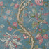 Chatelain wallpaper in robins egg color - pattern number T10847 - by Thibaut in the Heritage by Thibaut collection