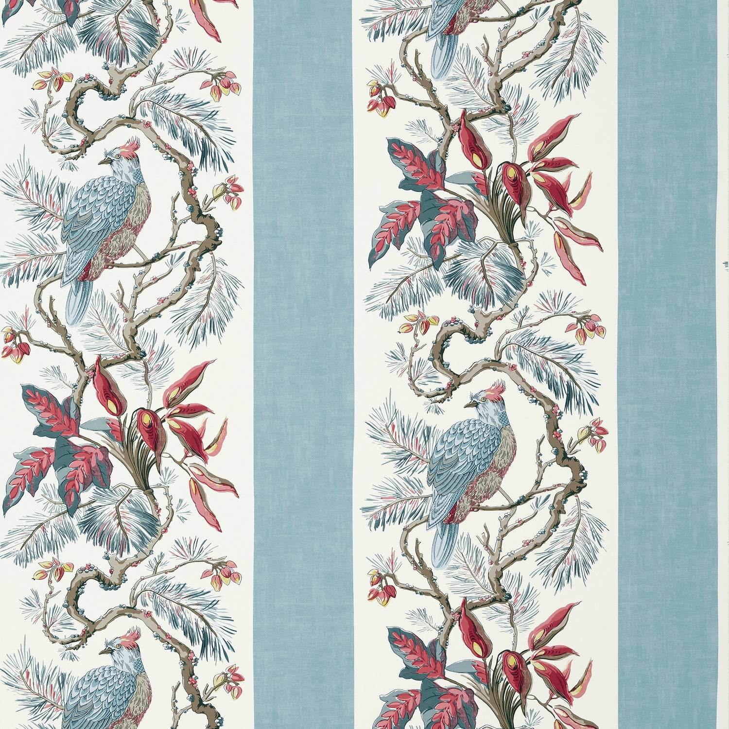 Williamson wallpaper in spa blue color - pattern number T10863 - by Thibaut in the Heritage by Thibaut collection