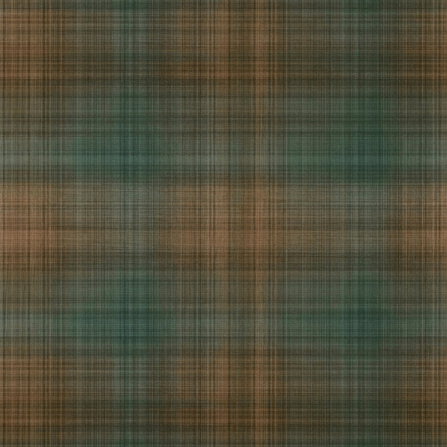 Inverness wallpaper in teal and clay color - pattern number T10976 - by Thibaut in the Texture Resource Volume 7 collection
