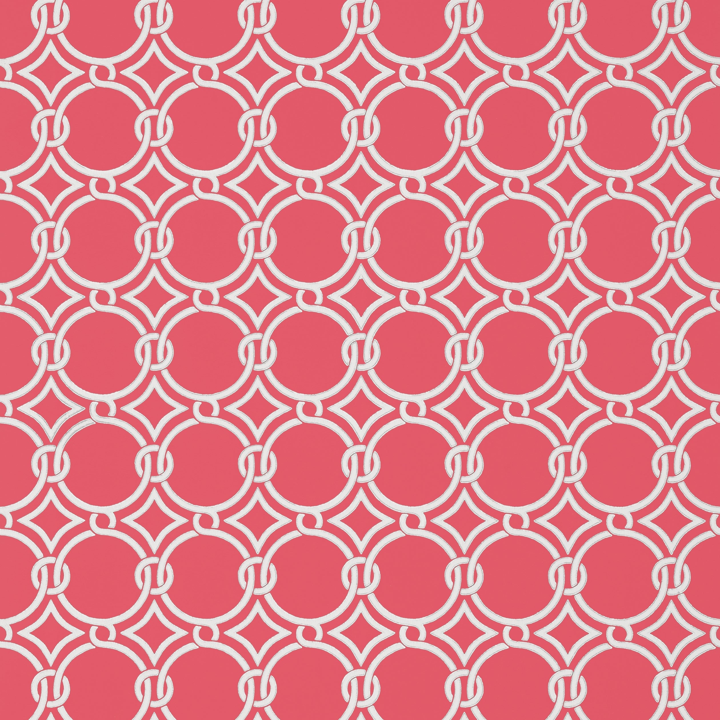 Gilon wallpaper in raspberry color - pattern number T11017 - by Thibaut in the Geometric Resource Volume 2 collection