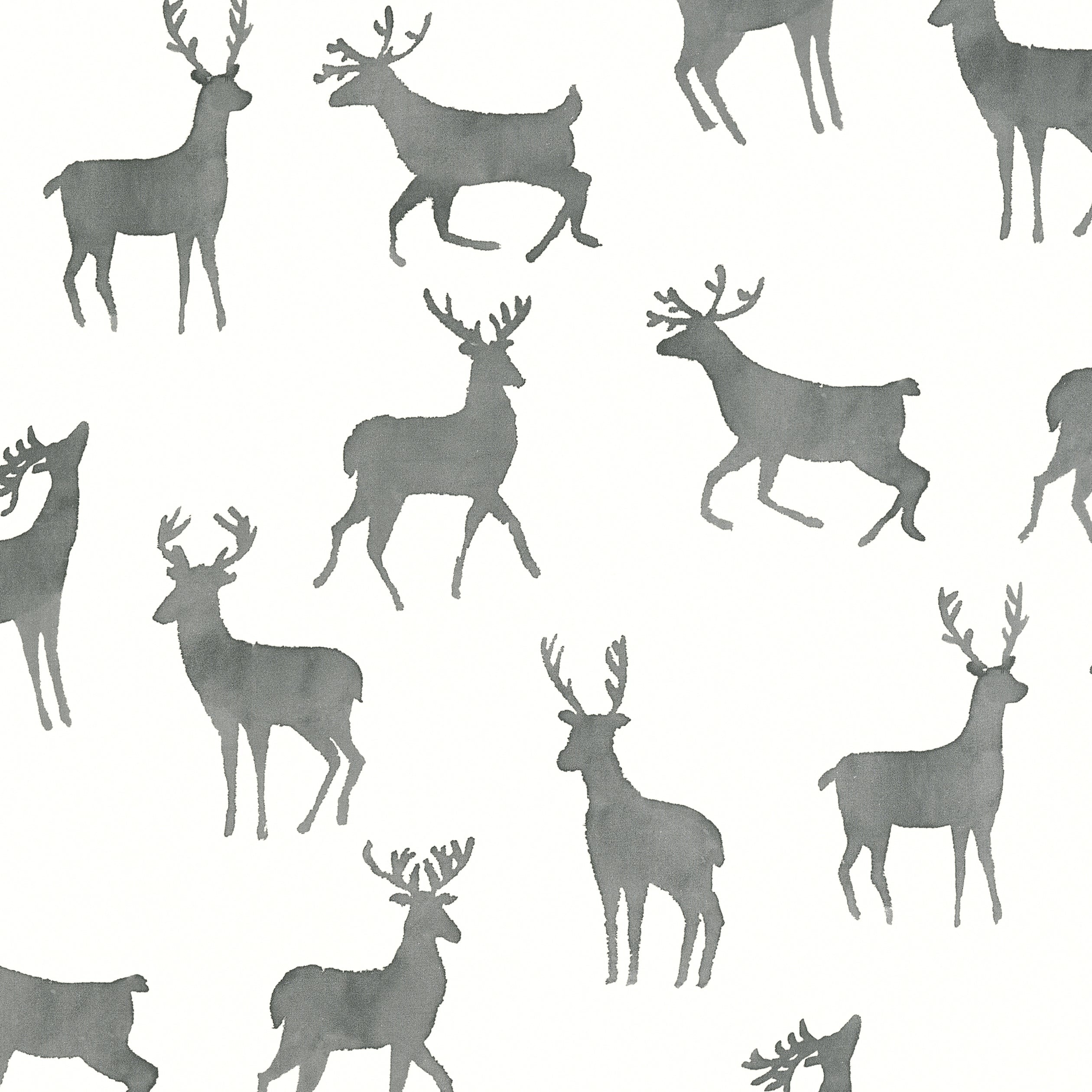 Bucks fabric in basalt black color - pattern number T12061 - by Thibaut in the Vista collection