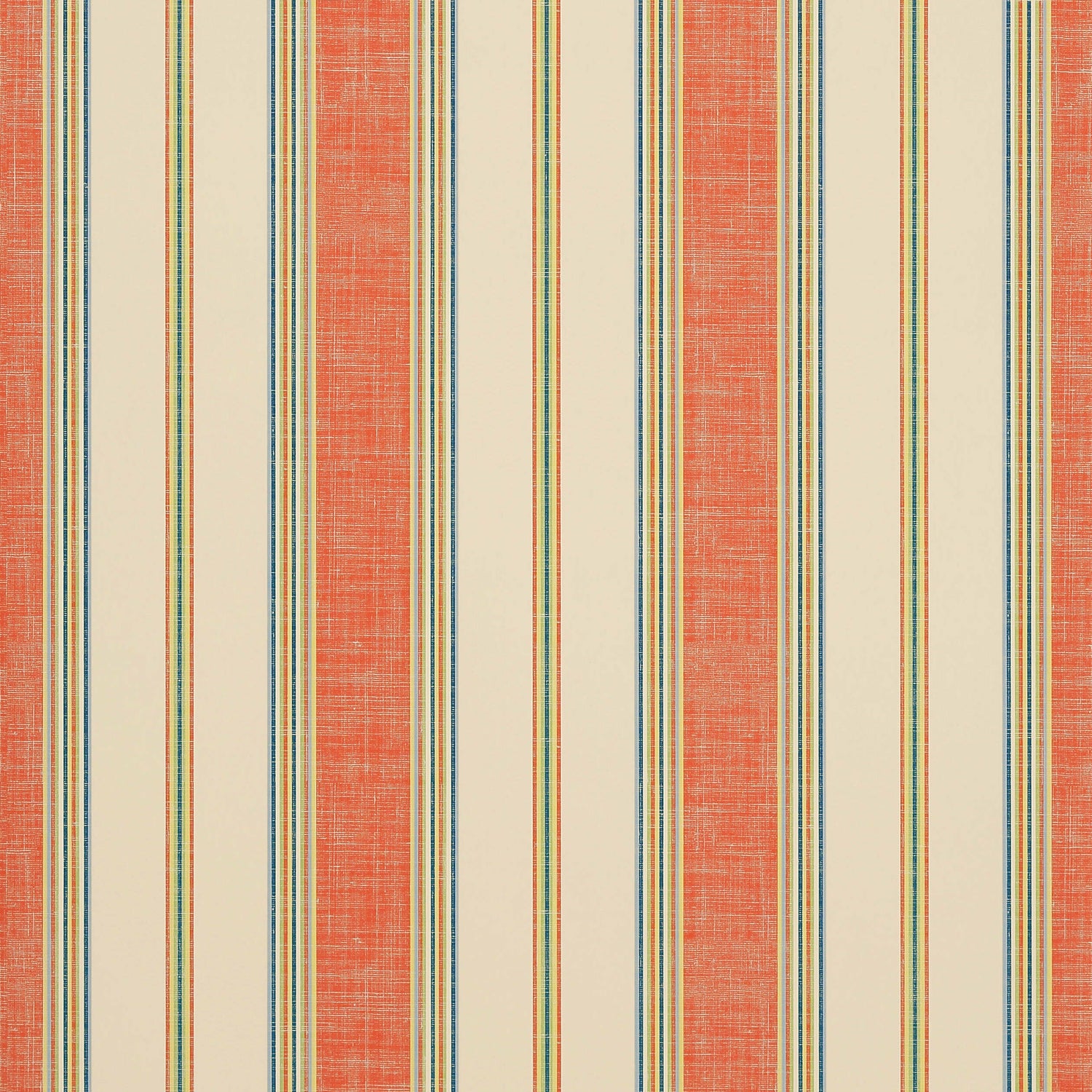 Bohemian Stripe wallpaper in mandarin color - pattern number T13020 - by Thibaut in the Monterey by Thibaut collection