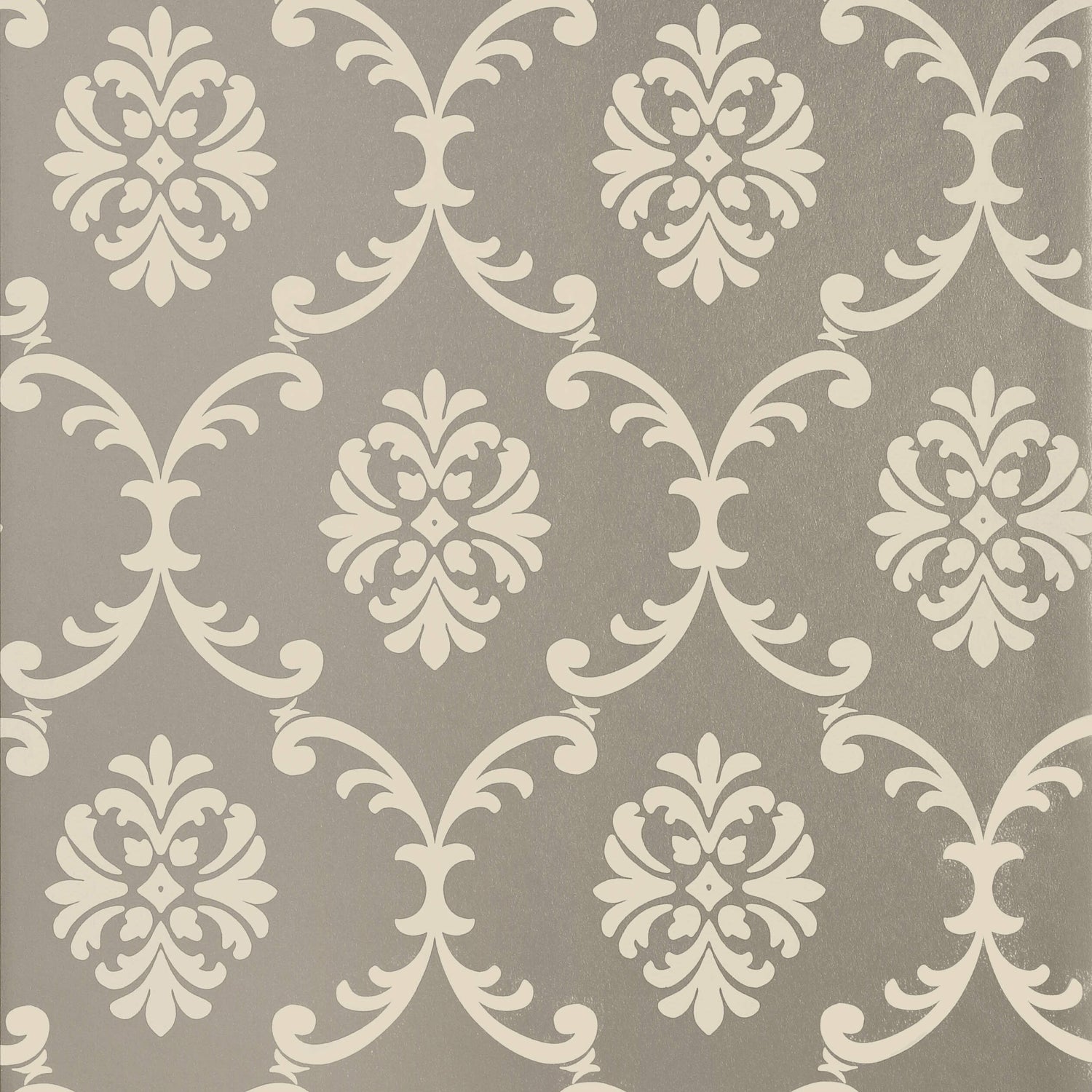 Bastille wallpaper in metallic silver color - pattern number T13035 - by Thibaut in the Monterey by Thibaut collection