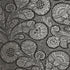 Troubadour wallpaper in metallic silver on black color - pattern number T13063 - by Thibaut in the Monterey by Thibaut collection