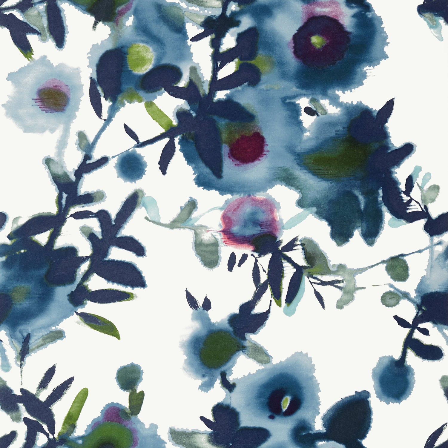 Open Spaces wallpaper in blue color - pattern number T13083 - by Thibaut in the Summer House collection