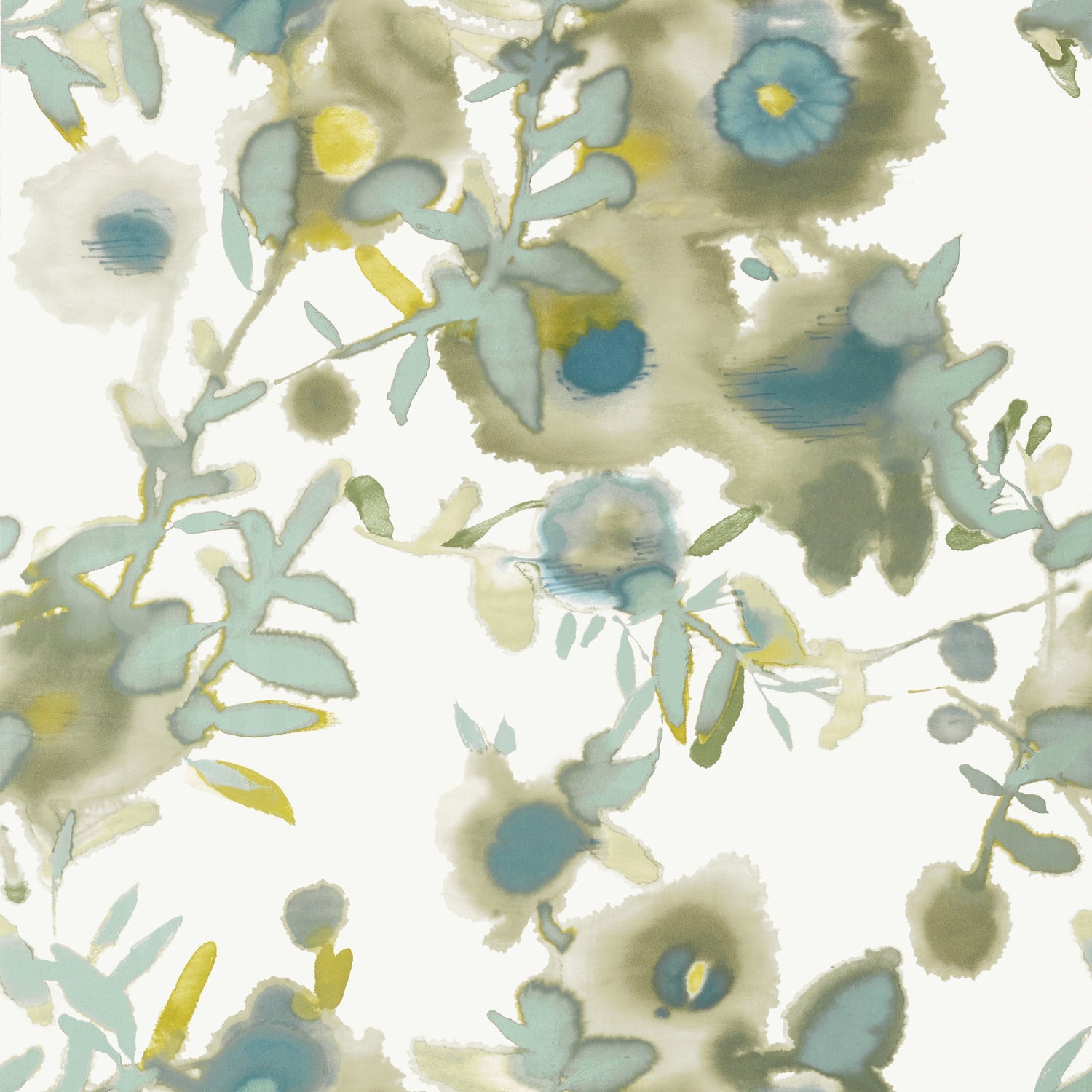 Open Spaces wallpaper in beige and teal color - pattern number T13085 - by Thibaut in the Summer House collection