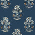 Lily Flower wallpaper in navy color - pattern number T13203 - by Thibaut in the Mesa collection