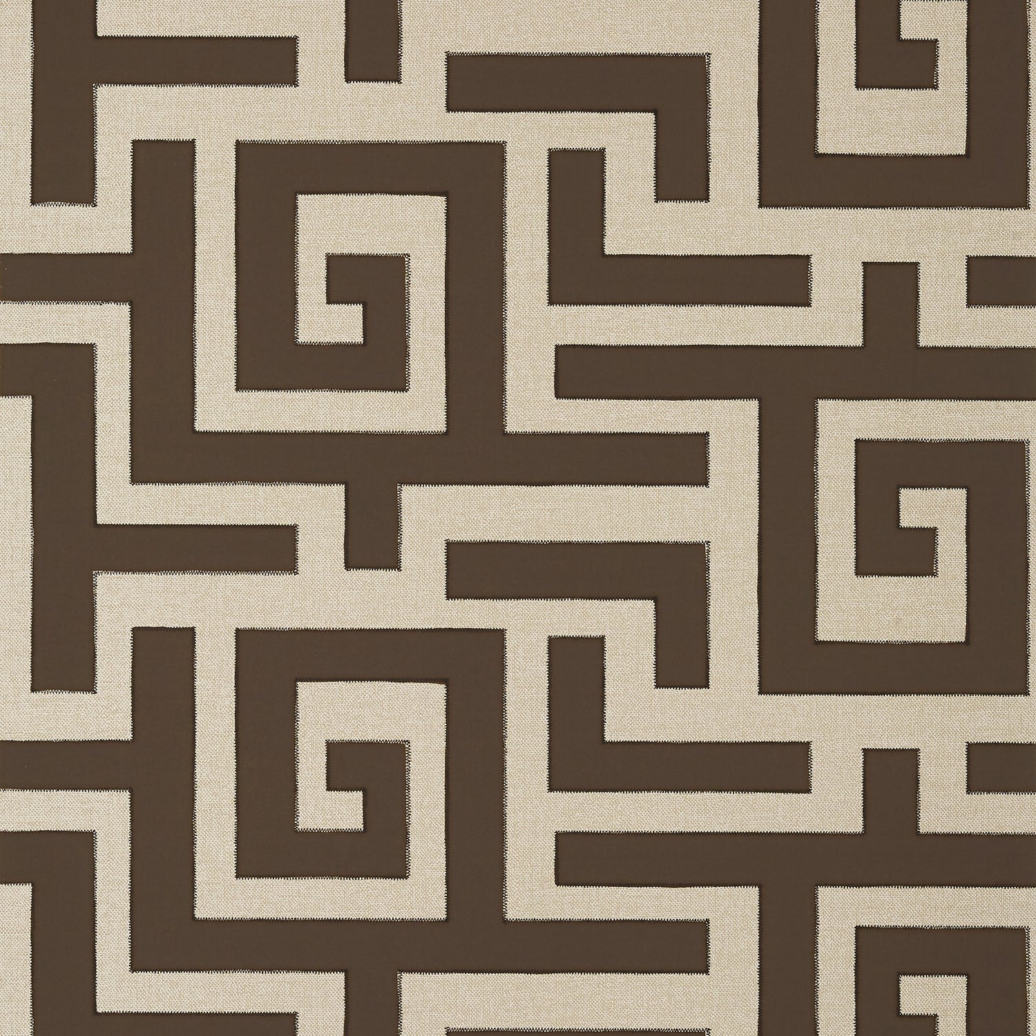 Tulum wallpaper in brown color - pattern number T13226 - by Thibaut in the Mesa collection