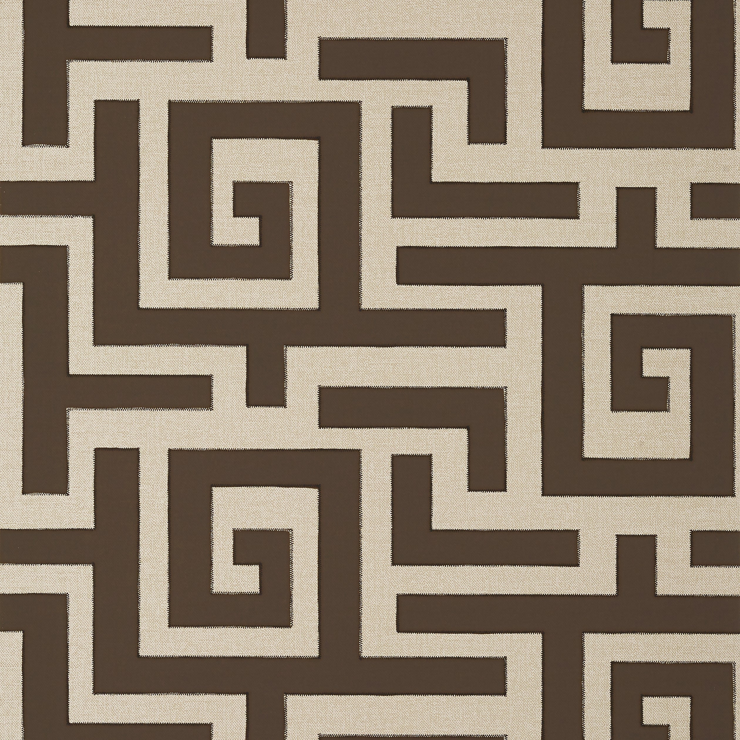 Tulum wallpaper in brown color - pattern number T13226 - by Thibaut in the Mesa collection