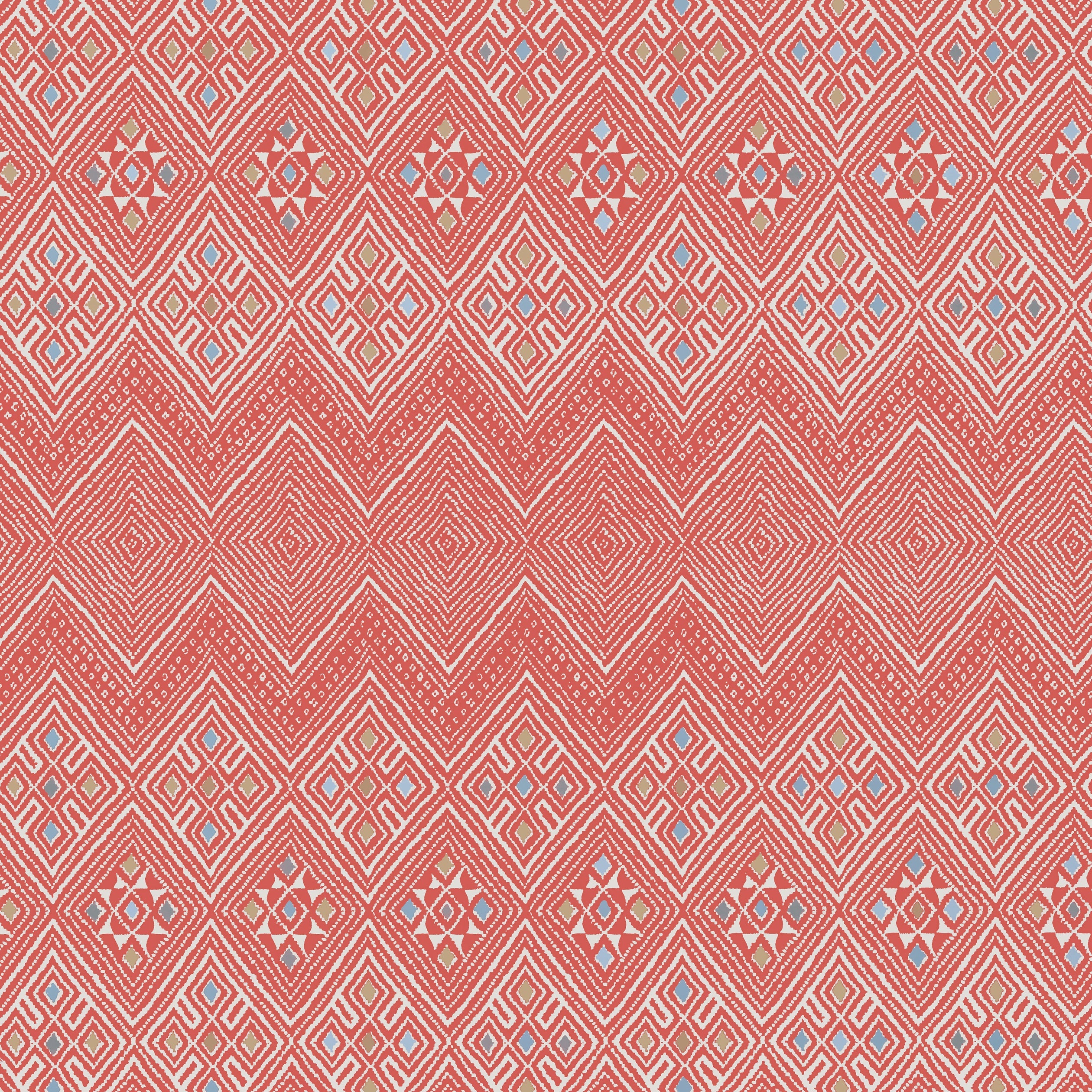 High Plains wallpaper in coral color - pattern number T13230 - by Thibaut in the Mesa collection