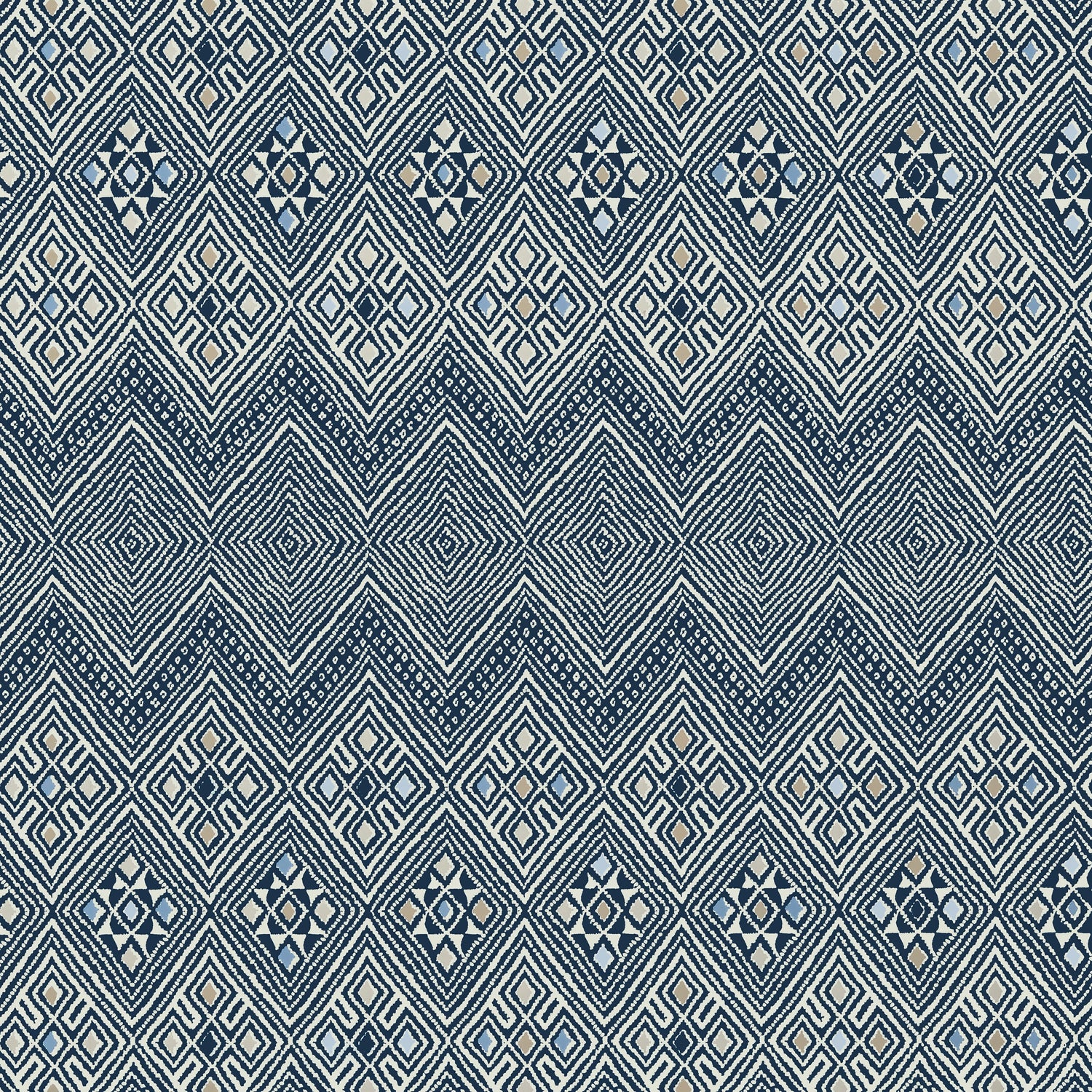 High Plains wallpaper in navy and white color - pattern number T13231 - by Thibaut in the Mesa collection