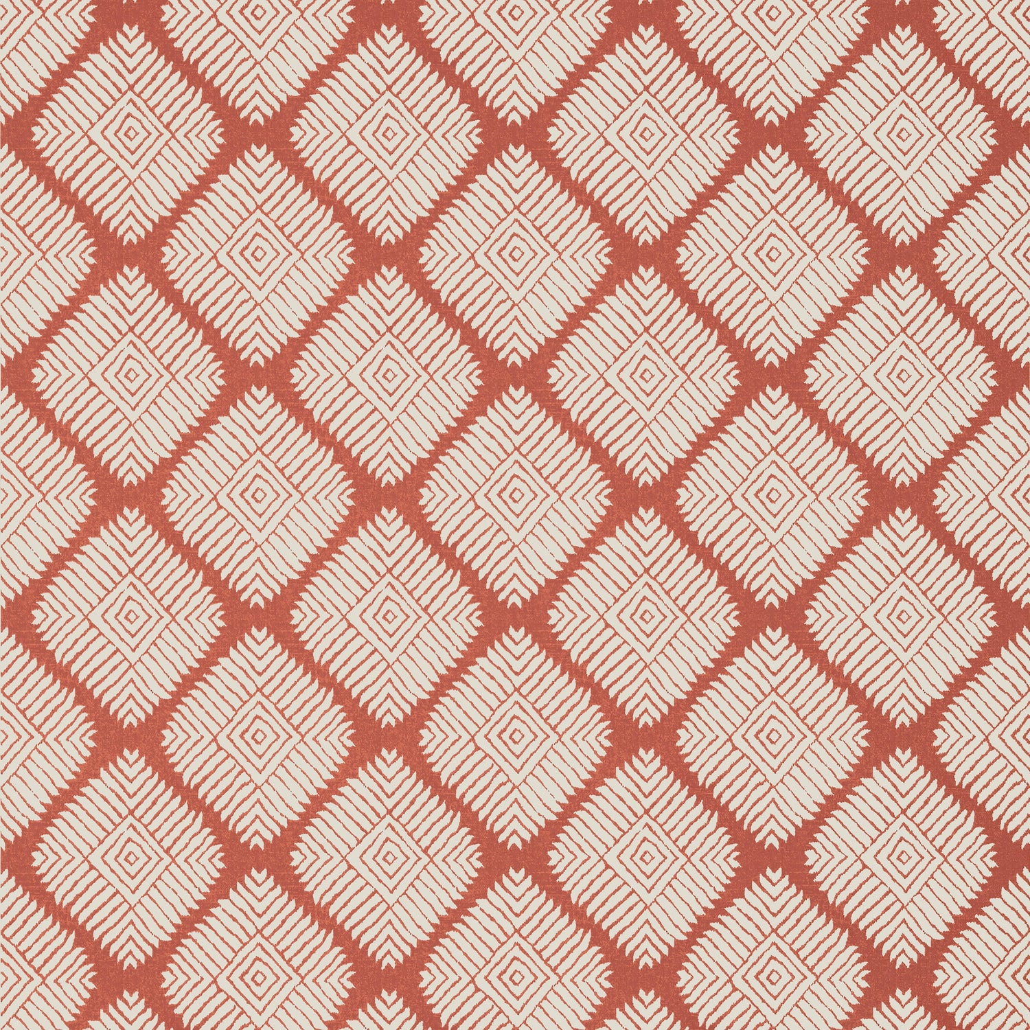 Austin Diamond wallpaper in coral color - pattern number T13248 - by Thibaut in the Mesa collection
