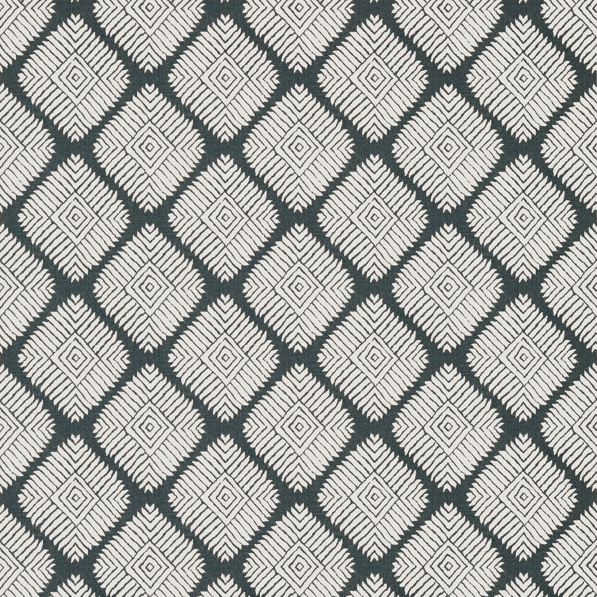 Austin Diamond wallpaper in black color - pattern number T13250 - by Thibaut in the Mesa collection