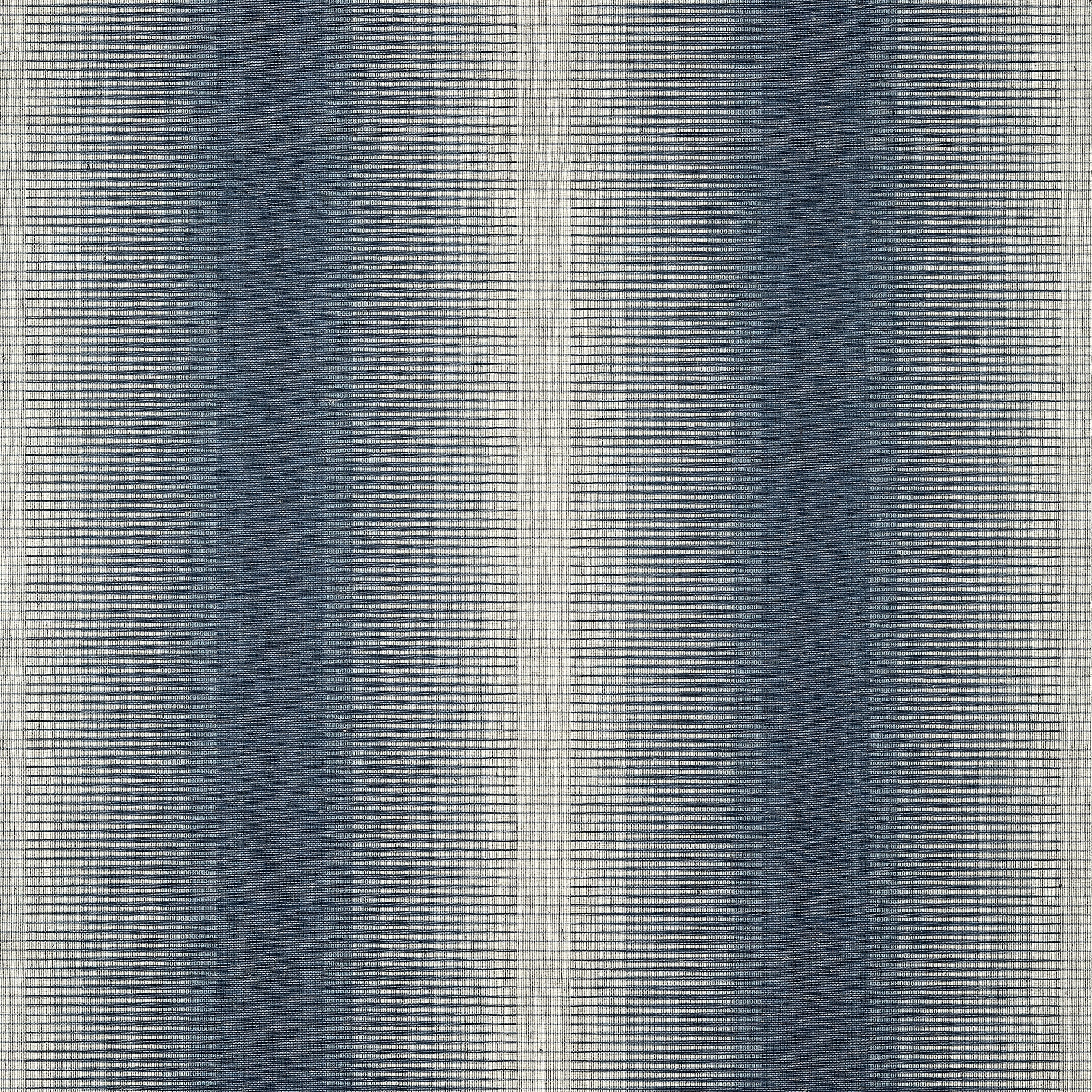 Bozeman Stripe wallpaper in navy color - pattern number T13261 - by Thibaut in the Mesa collection