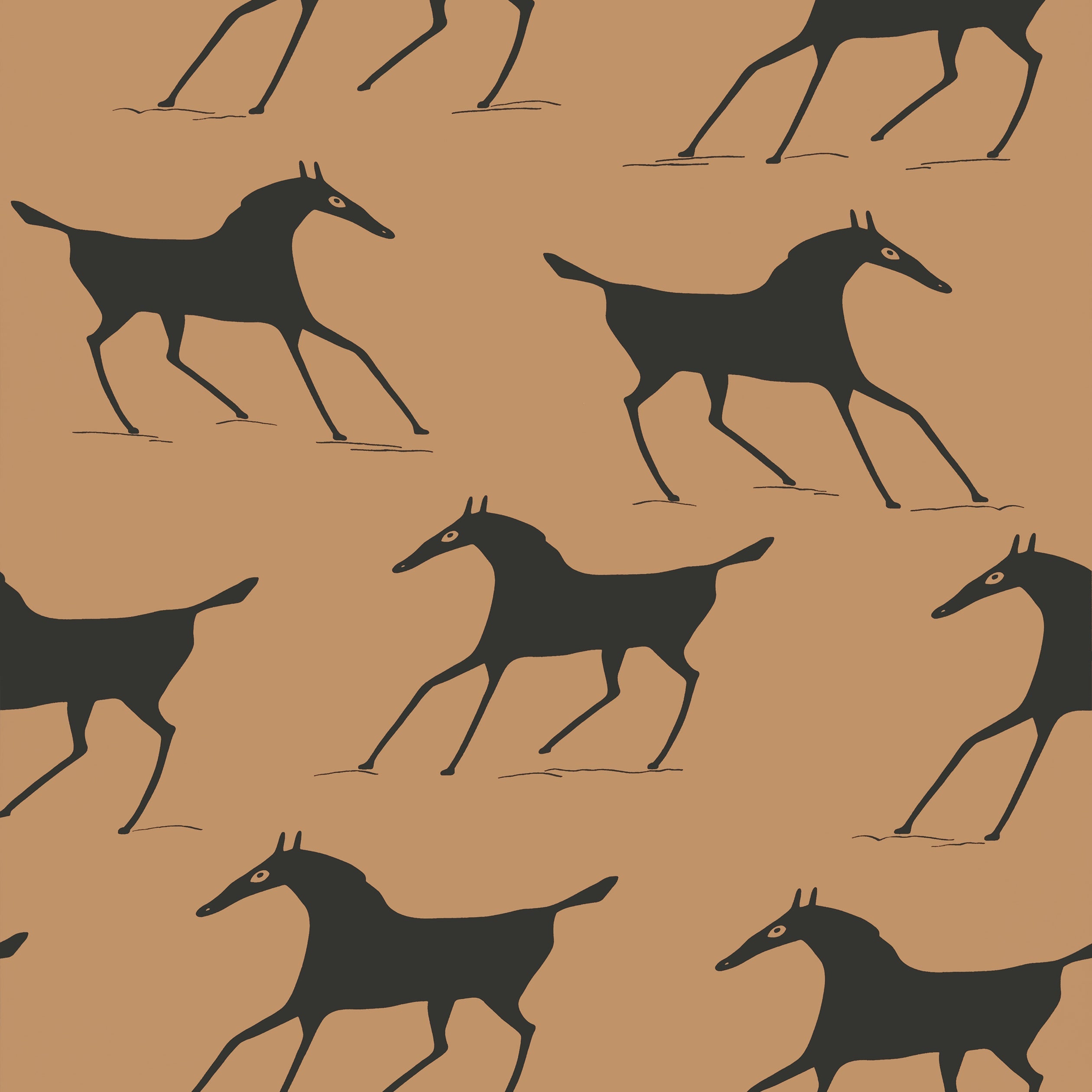 Marlborough Downs wallpaper in clay color - pattern number T13266 - by Thibaut in the Mesa collection