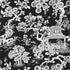 Japanese Garden wallpaper in black color - pattern number T13308 - by Thibaut in the Pavilion collection