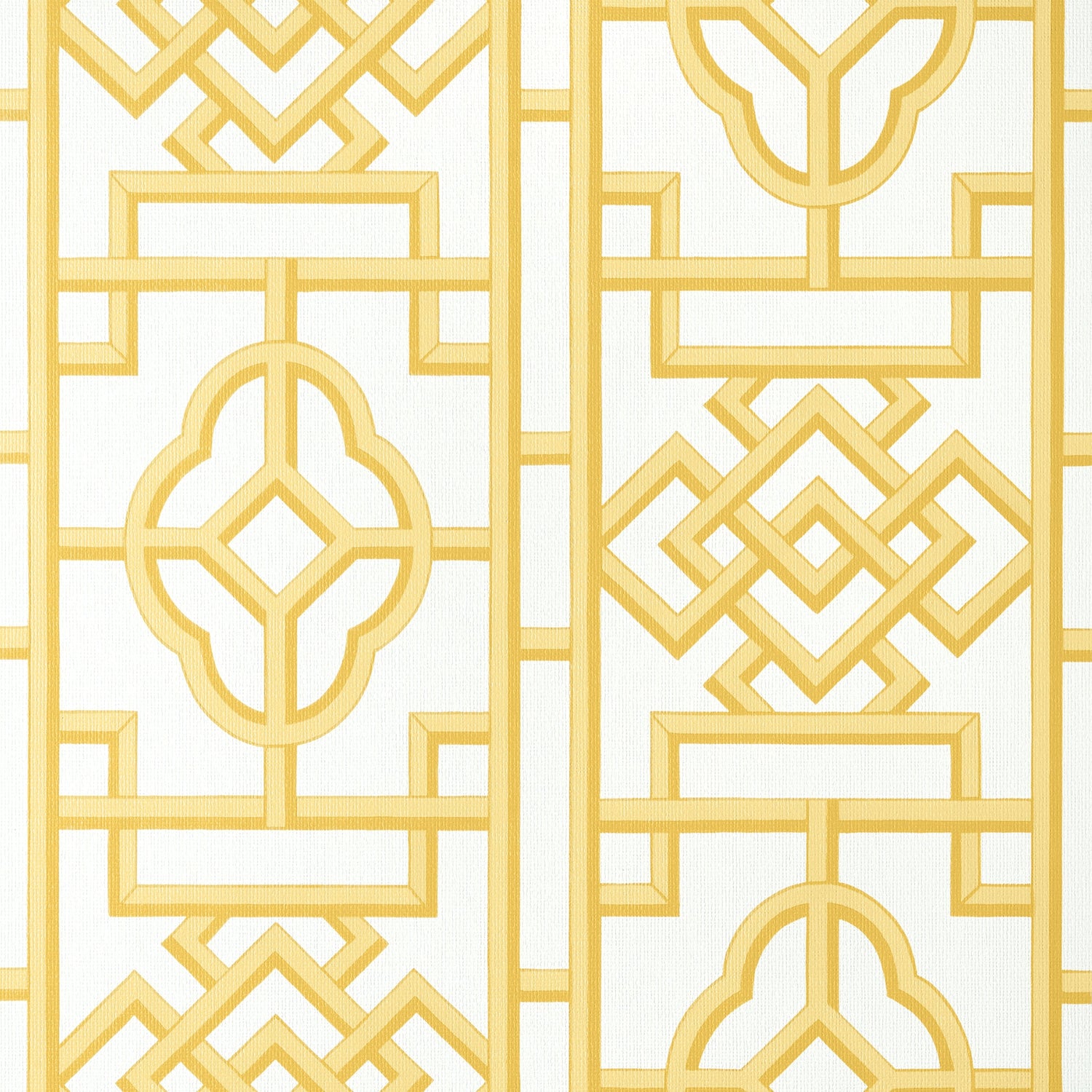 Gateway wallpaper in yellow color - pattern number T13312 - by Thibaut in the Pavilion collection