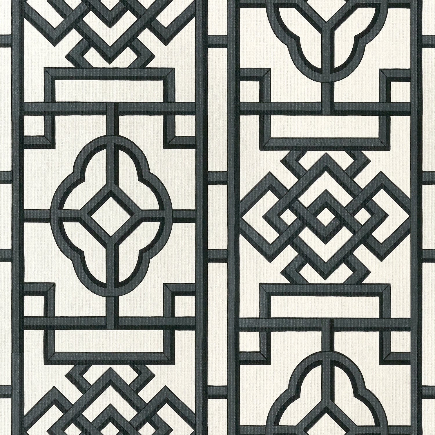 Gateway wallpaper in black color - pattern number T13315 - by Thibaut in the Pavilion collection