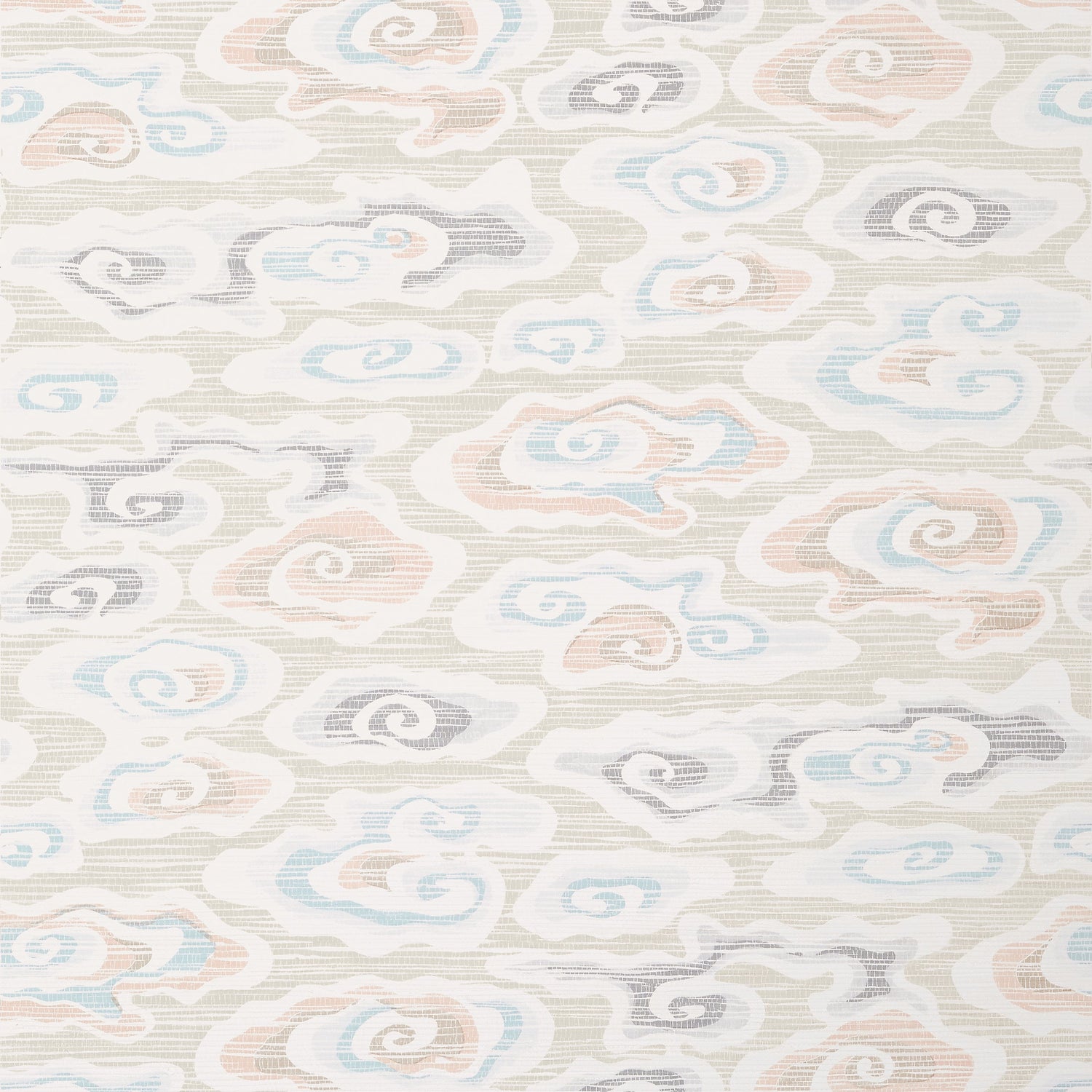 Clear Clouds wallpaper in beige color - pattern number T13321 - by Thibaut in the Pavilion collection