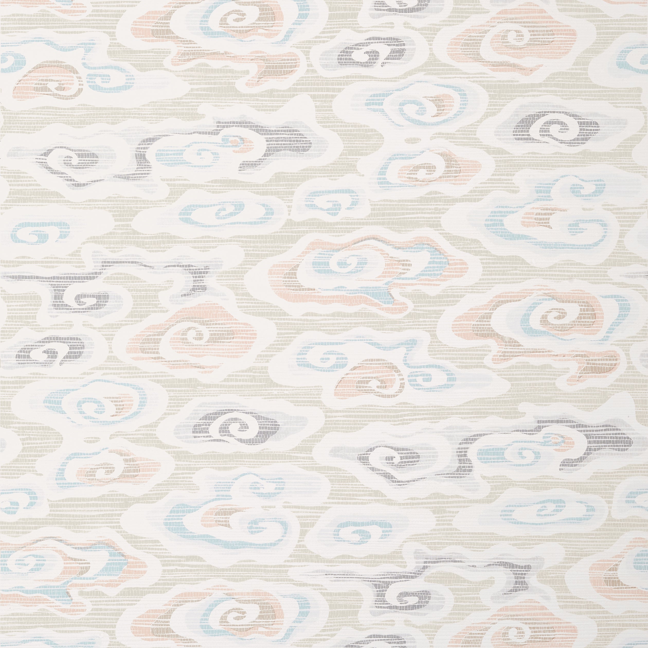 Clear Clouds wallpaper in beige color - pattern number T13321 - by Thibaut in the Pavilion collection