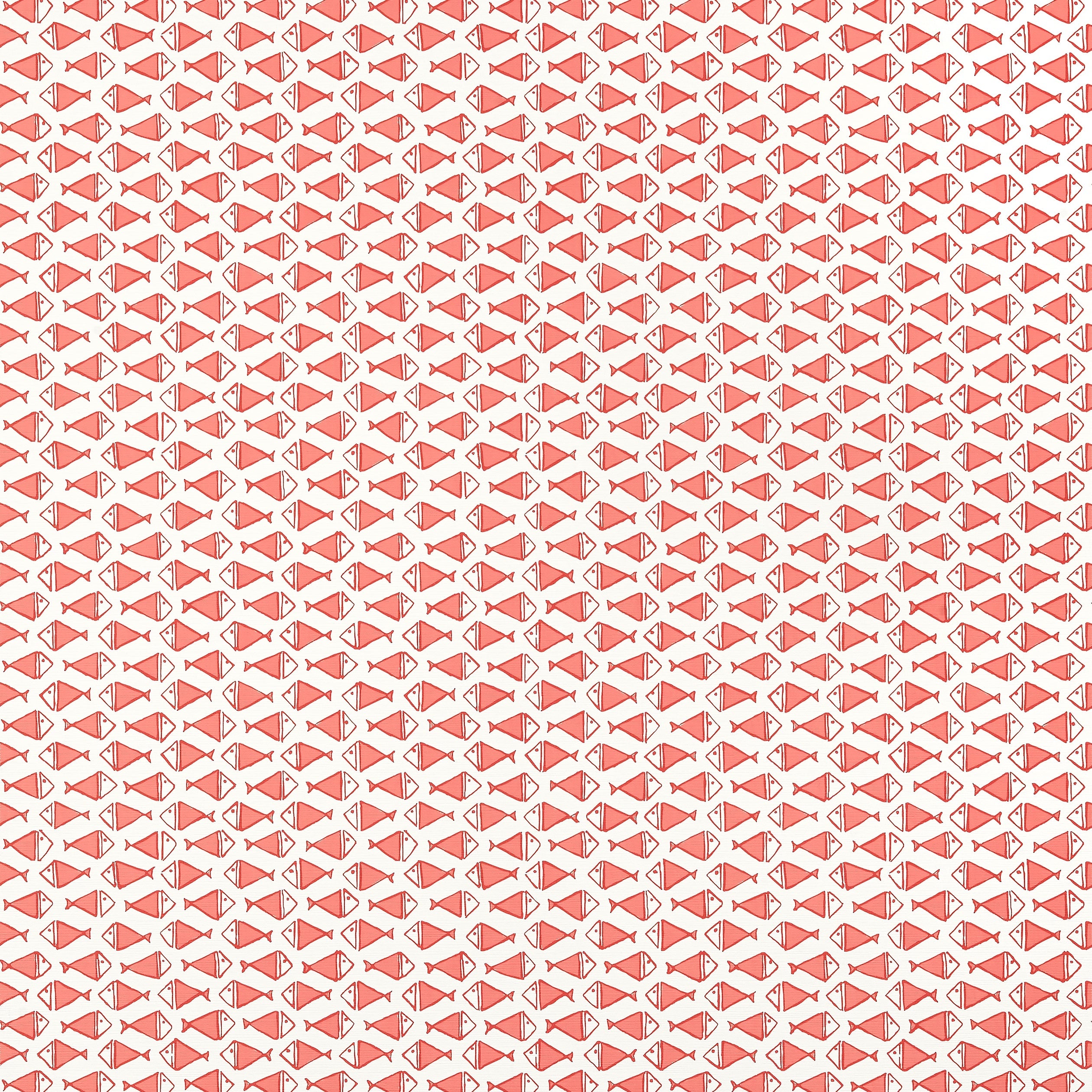 Pisces wallpaper in coral color - pattern number T13329 - by Thibaut in the Pavilion collection