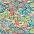 Heron Stream wallpaper in coral and aqua color - pattern number T13331 - by Thibaut in the Pavilion collection