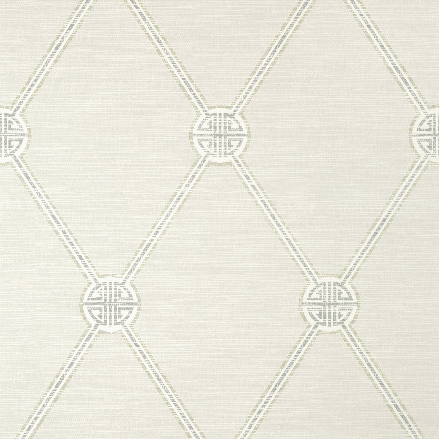 Turnberry Trellis wallpaper in neutral color - pattern number T13349 - by Thibaut in the Pavilion collection