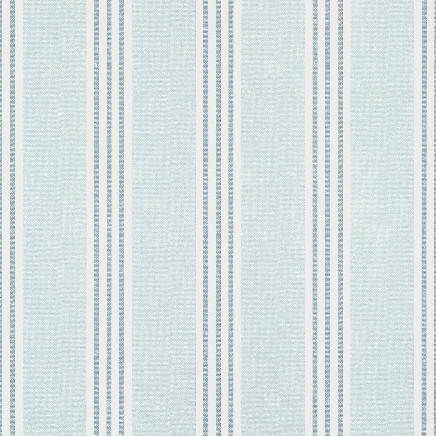 Canvas Stripe wallpaper in spa blue color - pattern number T13359 - by Thibaut in the Pavilion collection
