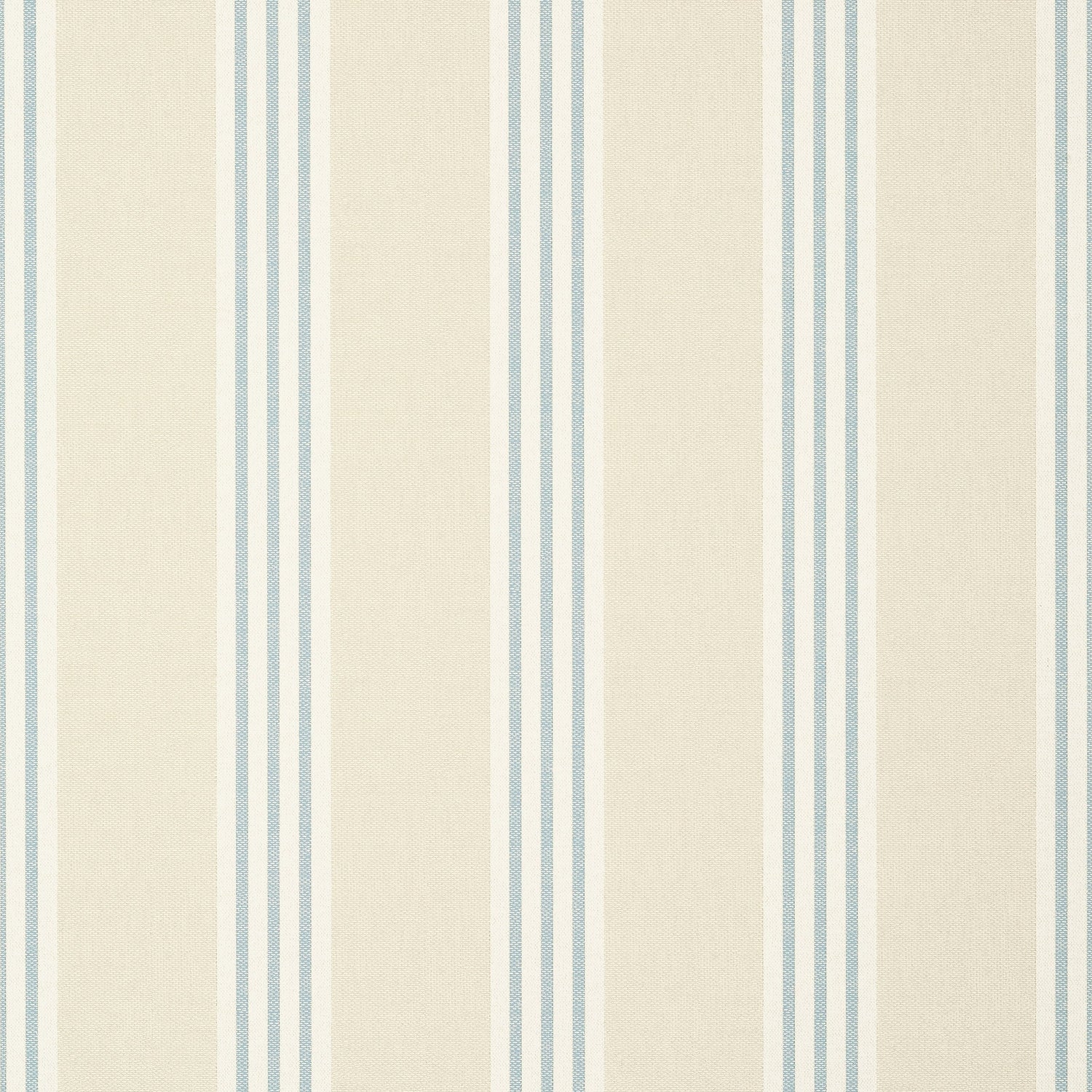 Canvas Stripe wallpaper in spa blue and beige color - pattern number T13360 - by Thibaut in the Pavilion collection