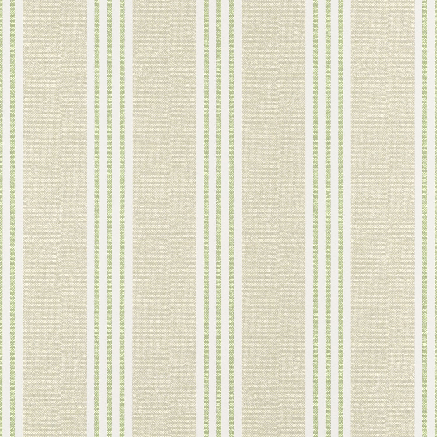 Canvas Stripe wallpaper in green color - pattern number T13361 - by Thibaut in the Pavilion collection